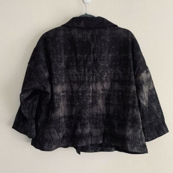 Eileen Fisher Marbled Light Petite Swing Jacket - Picture 5 of 5
